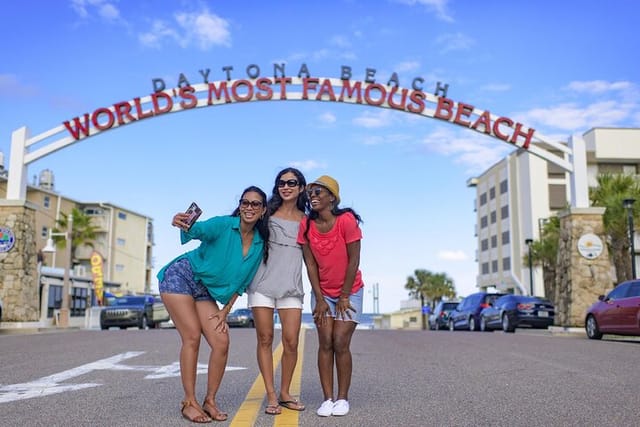 Post for a picture at the Worlds Most Famous Beach - Image Courtesy of Daytona Area Convention and Visitors Bureau 